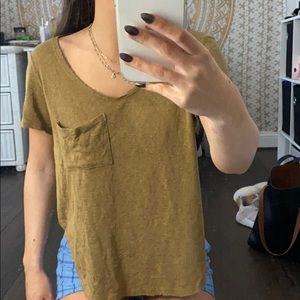 Yellow brown top from pacsun (small)